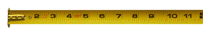 Johnson Level & Tool 1803-0030 Professional's Choice Power Tape, 30', Black/Yellow, 1 Tape