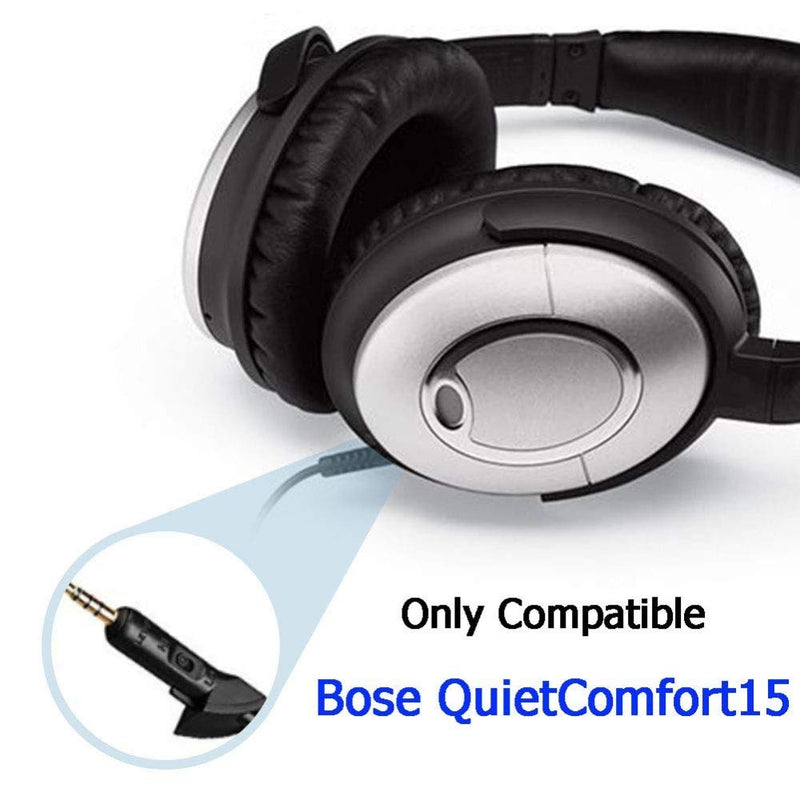 Sqrmekoko Replacement Headphone Extension Audio Cable Line for Bose QC2 QC15 Headsets