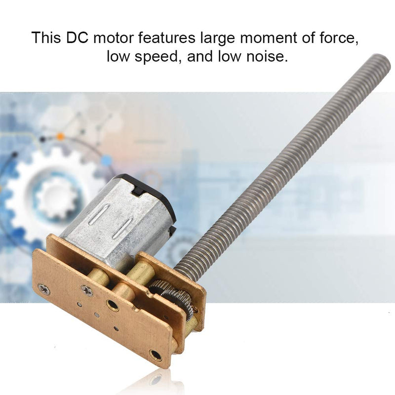 DC 6V/12V Long Thread Gear Motor Electronic Gear Motor for Car Model Robot Electronic Toys and Crafts (6V 1000RPM) 6V 1000RPM