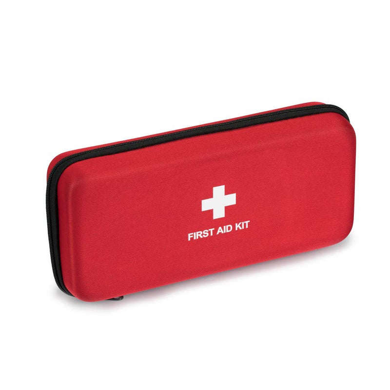 First Aid Hard Case Empty, Jipemtra First Aid Hard Shell Case First Aid EVA Hard Red Medical Bag for Home Health First Emergency Responder Camping Outdoors (Red) 1 Count (Pack of 1)