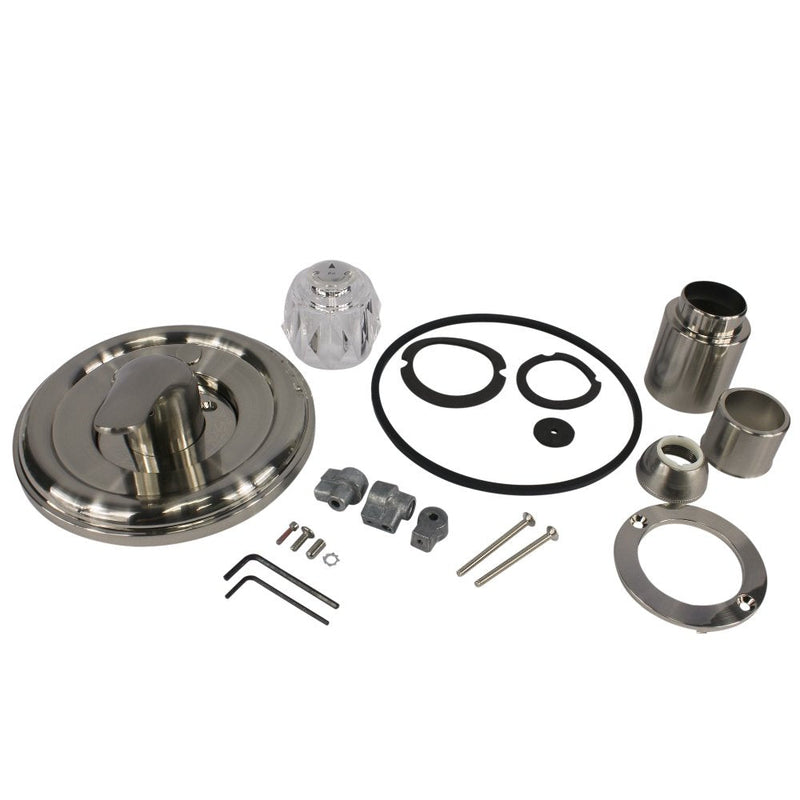 Danco 10004 Single Function Tub Trim Kit, Fits 1300/1400, MultiChoice 13/14 600 Series Delta Shower Valve, Brushed Nickel