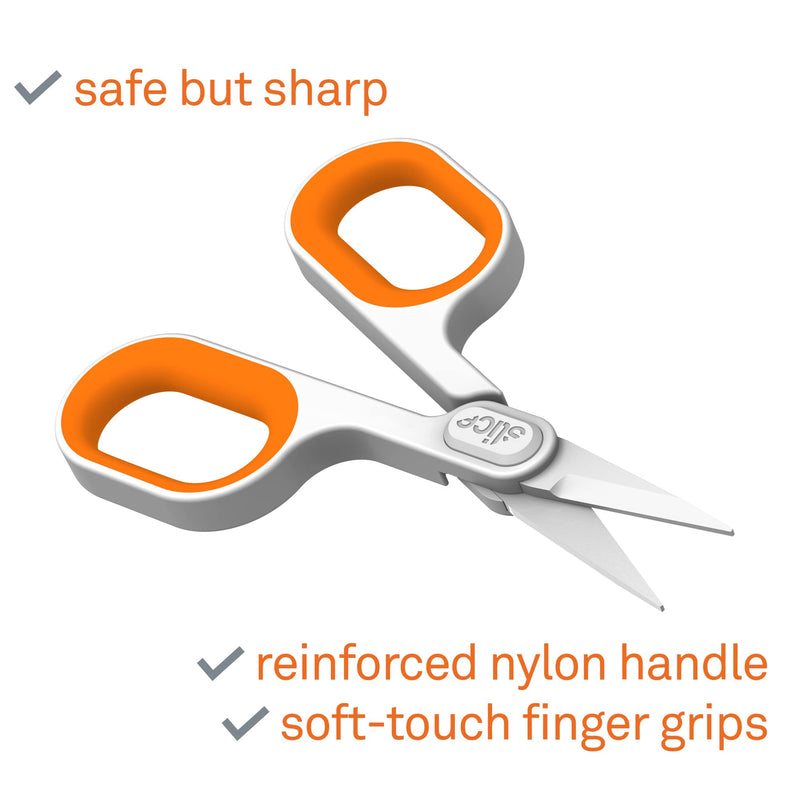 Slice 10546 Ceramic Scissor Wide Finger Loops for Larger Hands, 1 Pack Pointed Tip