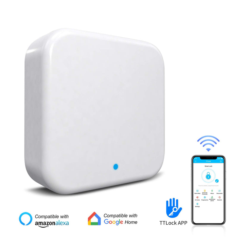 Keyless Entry Electronic Smart Door Lock Smart Gateway/Smart Bridge,Bluetooth Lock Wi-Fi Gateway/CATCHFACE Wi-Fi Hub for TT Lock APP Smart Bluetooth Lock to Reach for Remote Control(G2)