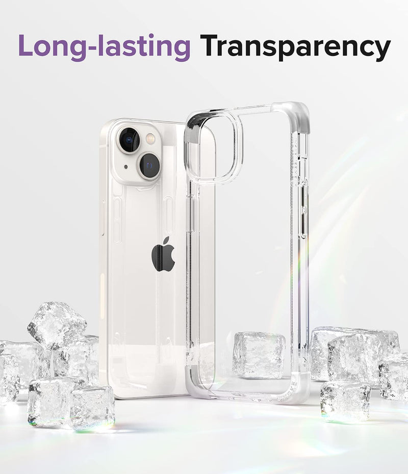 Ringke Fusion Bumper [Reinforced Corner] Compatible with iPhone 14 Plus Case 6.7 Inches, Transparent Shockproof Protective Cover for Women, Men - Clear