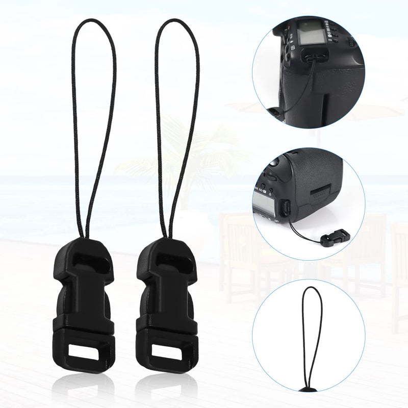 6pcs Camera Quick Release Strap, Adjustable Quick Release Buckle for Camera Strap Quick Release Clips Connector Buckles Connect Adapter to Camera Neck Strap (Black)