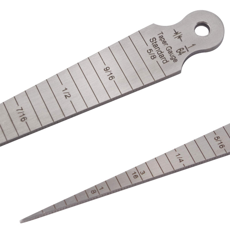 Wolfride Taper Gauge 1-15mm Feeler Gauge Metric and Imperial Welding Taper Gauge Stainless Steel