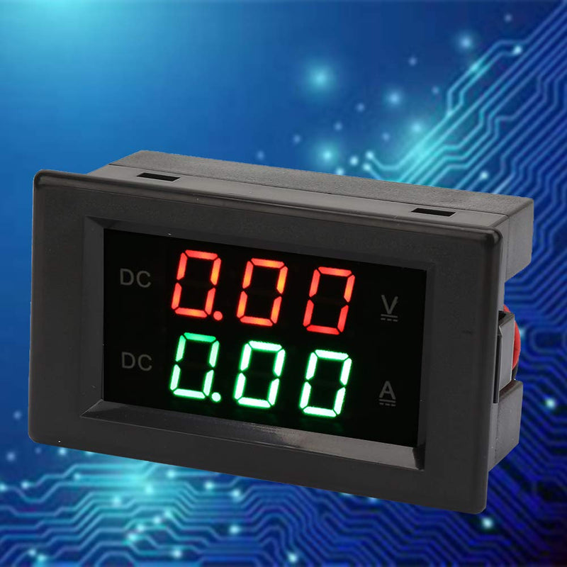 Ampere Meter, YB4835VA DC0~100V 20A Dual Display Integrated Voltage Ampere Meter Used to Monitor the Voltage of the Battery