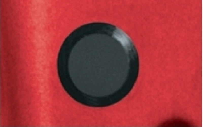 2 1/2" 2.5 inch Flush Mount Black Plastic Body and Sheet Metal Hole Plug Qty 5
