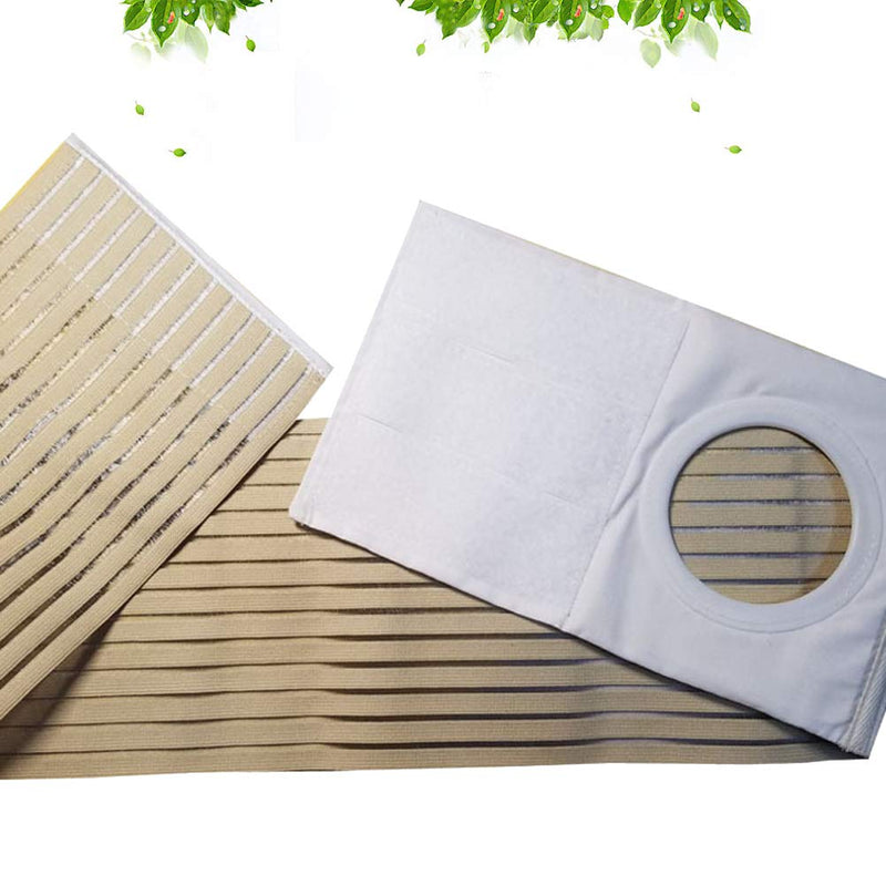 SUPVOX Ostomy Support Belt Elastic Hernia Band Breathable Belly Band for Man Woman Colostomy Abdominal Support S