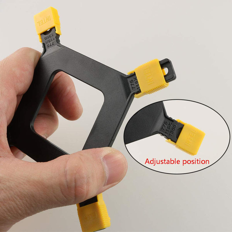 ZRM&E Desktop Computer Snap CPU Heat Sink Bracket 115X 1366 CPU Heatsink Mounting Bracket Holder Base Backplate Kit 2011 for Motherboard