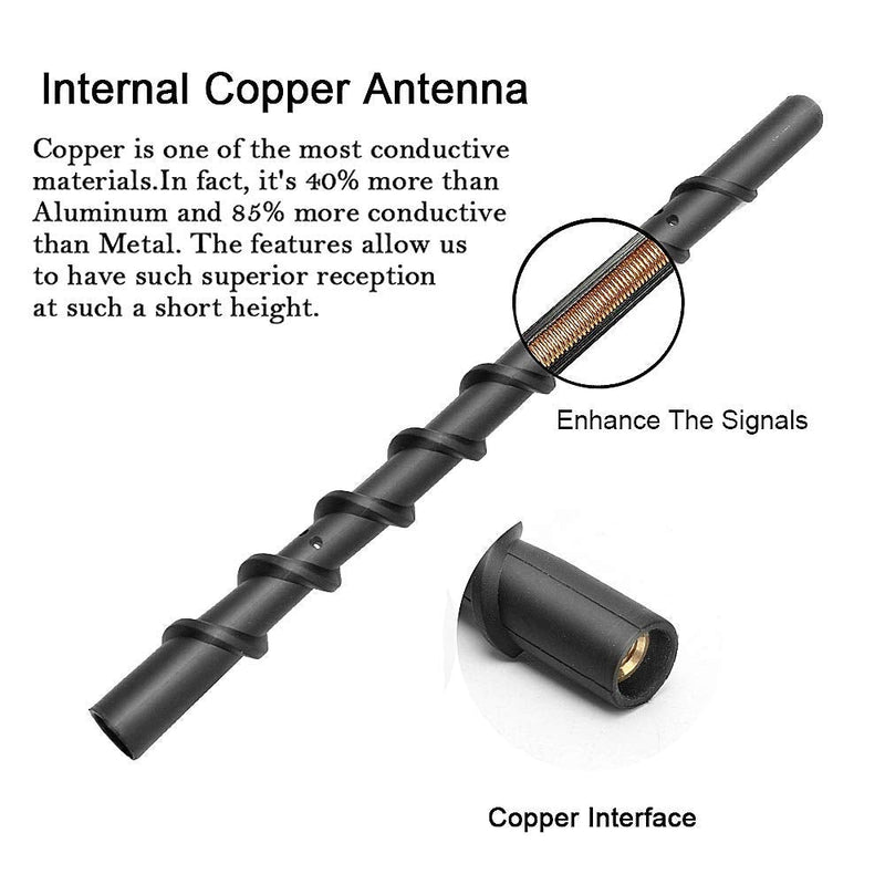 Car Wash Proof Antenna for Chevy Silverado and GMC Sierra (2009-2021)|9 inch Spiral Direct Replacement Antenna Accessories 9 inch Silveradoï¼†Sierra