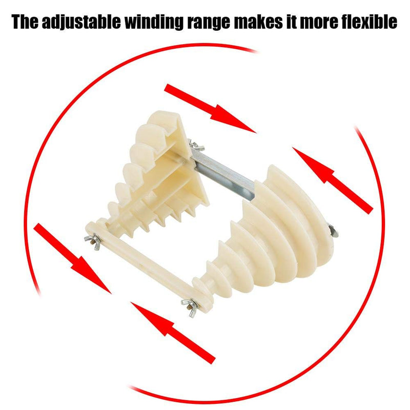 Electrical Machine Plastic Single Phase 6 Layer Coil Wire Cable Winding Mould Head Holder Beige