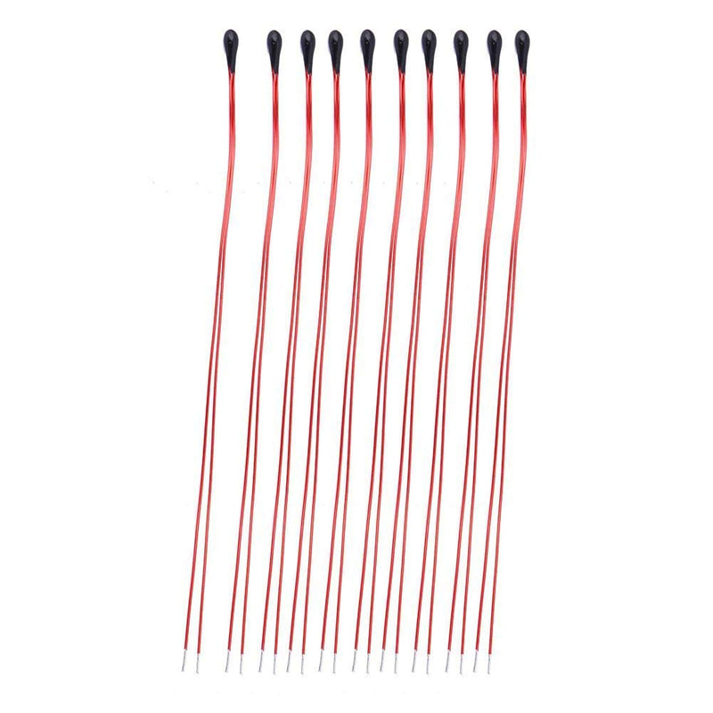 10pcs 1K/5K/10K Ohm MF52B NTC Thermistor Resistors High Sensitivity with 60mm Enamelled Wire Temperature Sensor(5K)