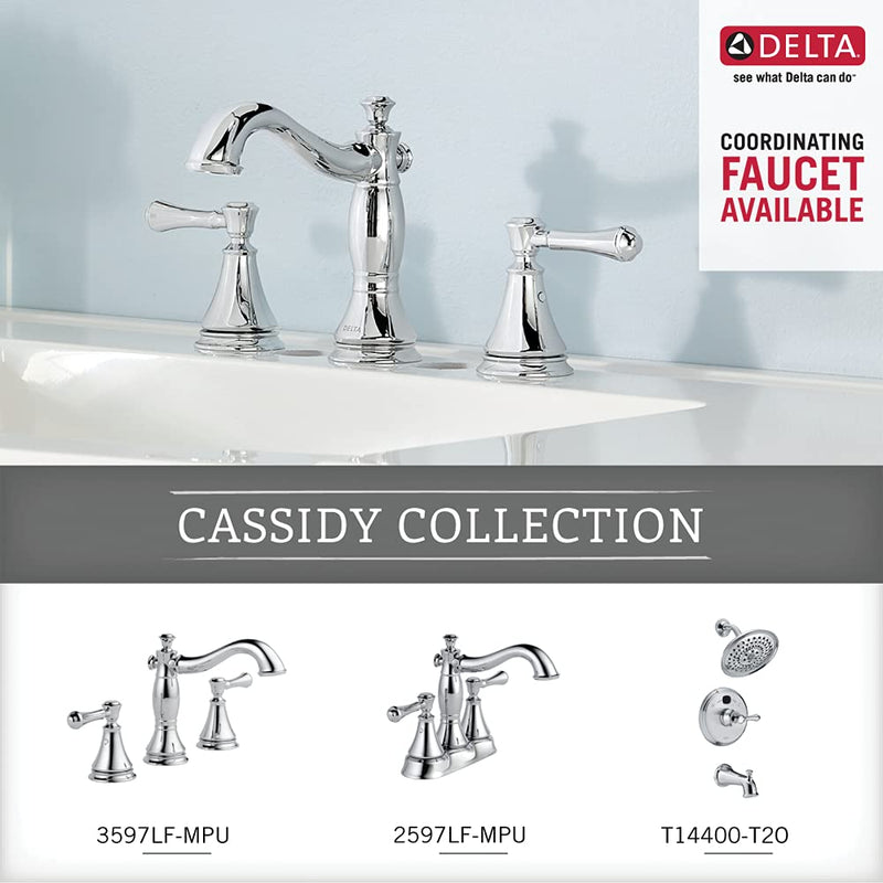DELTA 79750 Cassidy Toilet Paper Holder, 3.63 x 8.38 x 3.63 Inches, Polished Chrome