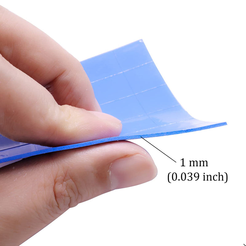 SIXQJZML 30Pcs 15x15x1mm Soft Silicone Thermal Conductive Pads Heatsink IC Chipset Northbridge for CPU GPU Heatsink 15mmx15mm