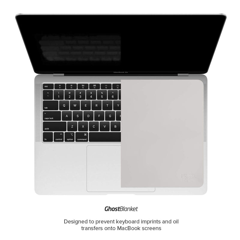 UPPERCASE GhostBlanket Screen Keyboard Imprint Protection Microfiber Liner and Cleaning Cloth 15" Compatible with MacBook Pro 15" and 16" 15"+ MacBooks