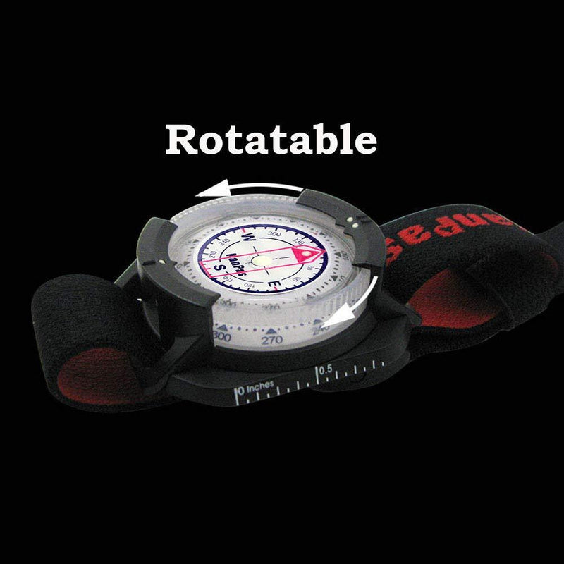 Diving Sighting Wrist Compass for Outdoor Orienteering Mountaineering Hiking