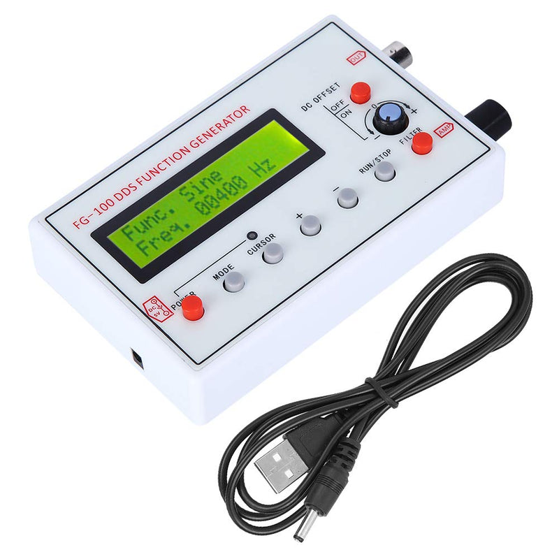 Function generator, FG 100 DDS function generator sine frequency, 1 Hz 500 KHz counter signal source generator meter, low frequency signal generator