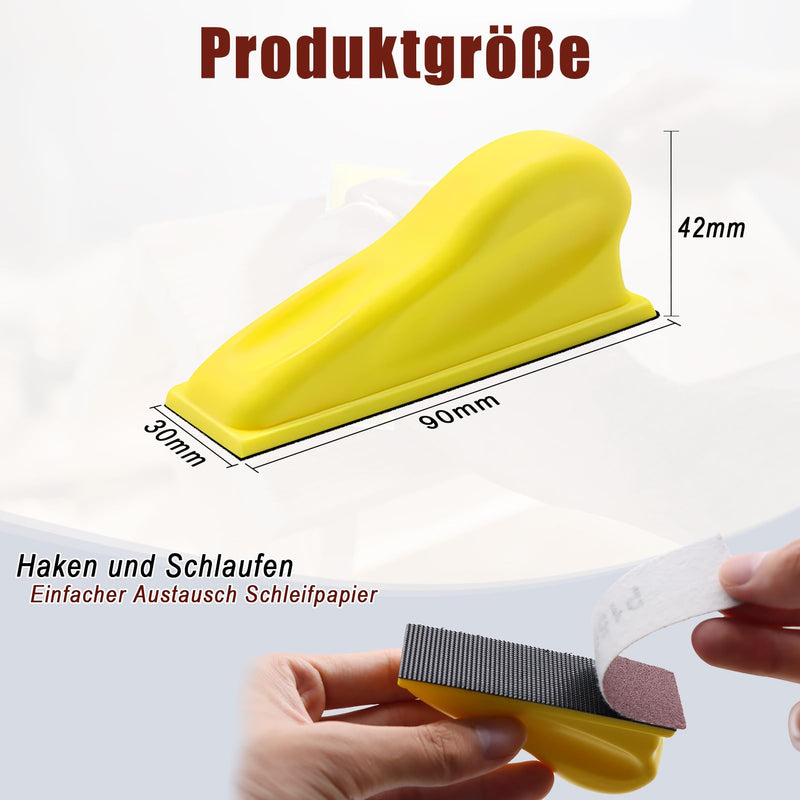 VIBRATITE Pack of 131 sandpaper with hand sanding block sanding sheets grit 40/60/80/100/120/150/180/240/320/400/600/800/1000 sanding pads sandpepier sheet for sanding and polishing 131-R