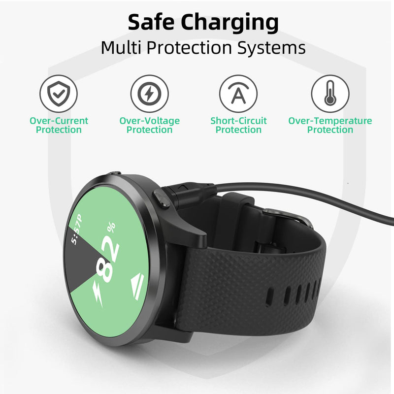 USB C Charger Compatible with Garmin Watch Charger, 2 Pack Data Sync Charging Cable for Garmin Fenix 7 7S 7X 6 6S 6X 5 5S 5X, Forerunner 945 245 45, Vivoactive 3 4 4s, Venu 2 2s, Instinct-3.3FT/1M