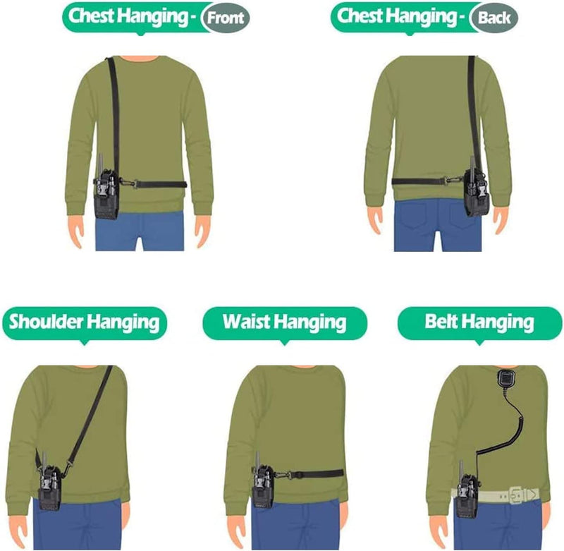 Radio Holder Walkie Talkie Pouch Molle Radio Pouch BaoFeng Radio Holster Strap Radio Case for Duty Belt Compatible with BaoFeng UV5R 888S F8HP Kenwood Icom HYT Arcshell Retevis H777 (4 Pack) MSC-20C 4Pack