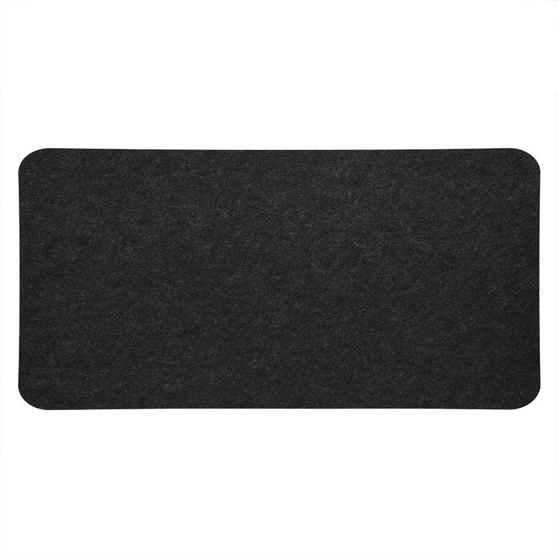 Desk Pad, Desk Blotter Desk Mat Mouse Pad Anti-Static Felts Table Mouse Mat Non-Slip Desk Laptop Pad with Good Insulation for School Office Table Pad(Black) Dark Gray