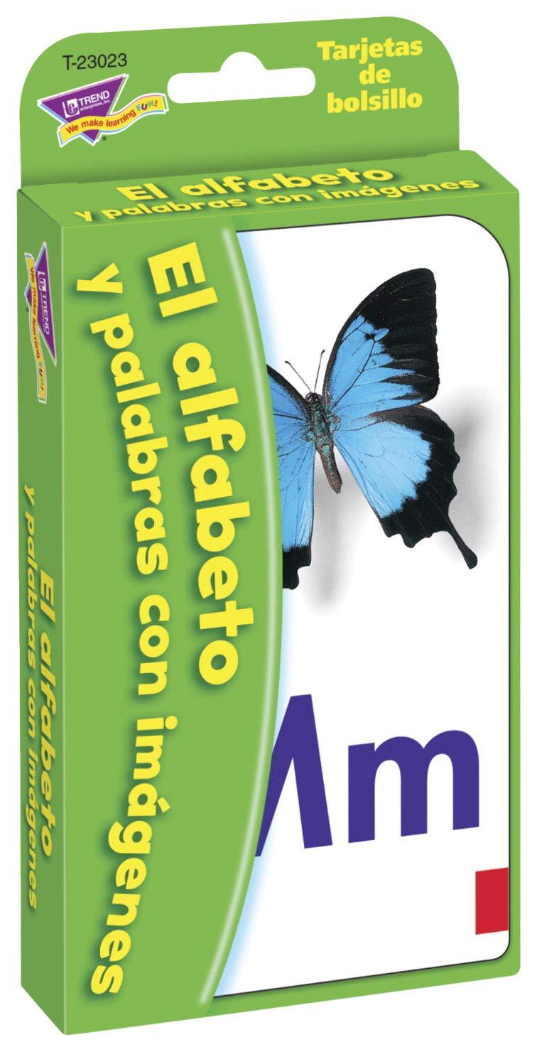 Spanish Alphabet & Picture Words Pocket Flash Cards