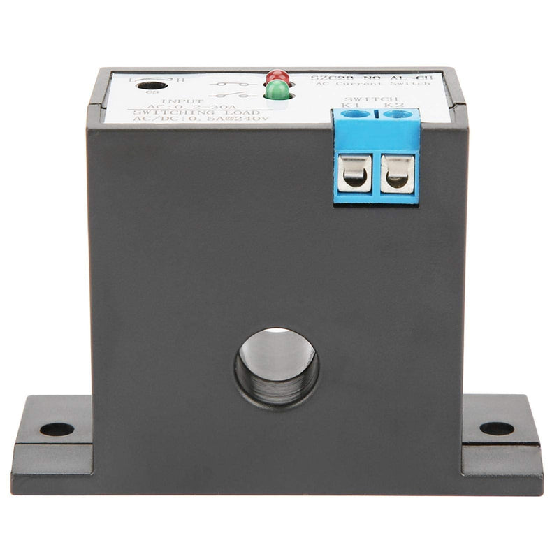 Heayzoki Normally Open Current Sensing Switch Adjustable AC 0.2-30A SZC23-NO-AL-CH,Current Sensing Relay Switch,Self-Powered, No External Power Supply Required.