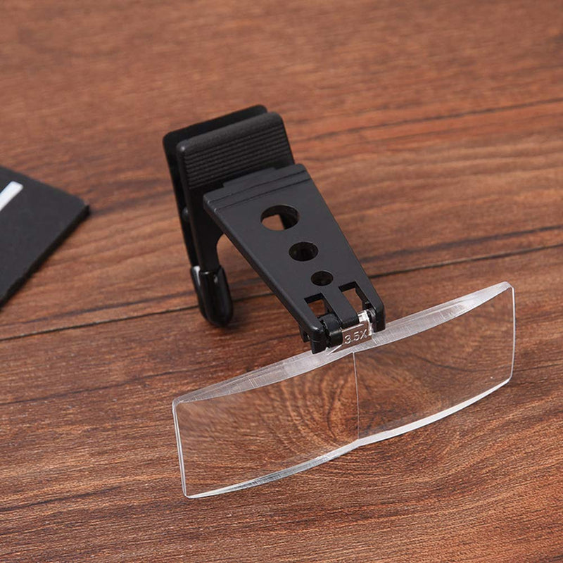 UXELY Magnifier Magnifying Lenses Magnifying Glass Clip On Eyeglass Loupe Hands Free