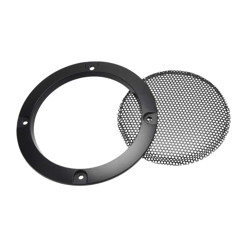 uxcell Speaker Grill Cover 2 Inch Mesh Decorative Circle Subwoofer Guard Protector Black 2pcs