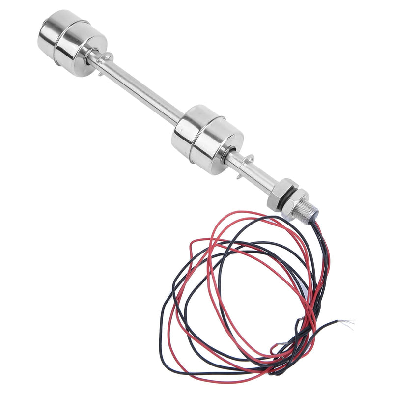 Water Level Sensor, 12V Ball Float Switch Double Ball Stainless Steel Level Sensor Float Switch for Water Tank, Pool and Aquarium (Floating Body 250mm)(Floating Body 150mm)