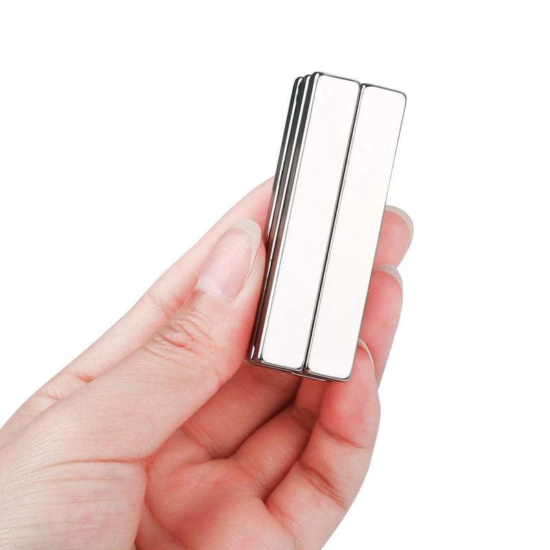 LOVIMAG Powerful Neodymium Bar Magnets, Rare-Earth Metal Neodymium Magnet, Incredibly Strong 33 LB Strength - 60 x 10 x 5 mm, Pack of 6 60x10x5mm-6p