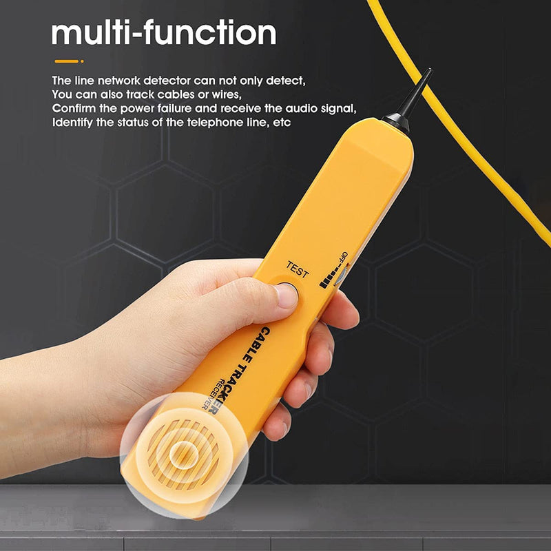 Electrical Wire Tracer Cable Finder Tone Generator Probe Circuit Tracer Tester-Circuit Breaker Finder-Tone Generator and Probe kit with RJ11 Plug, Circuit Continuity Tester, Network Telephone line 9.13inch 1