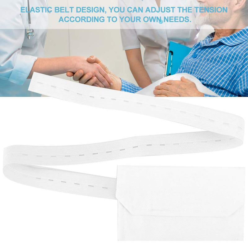 Peritoneal Dialysis Belt, Adjustable Peritoneal Tube Protection With Adjustable Button Dialysis Catheter Fastener(Bianco) Bianco