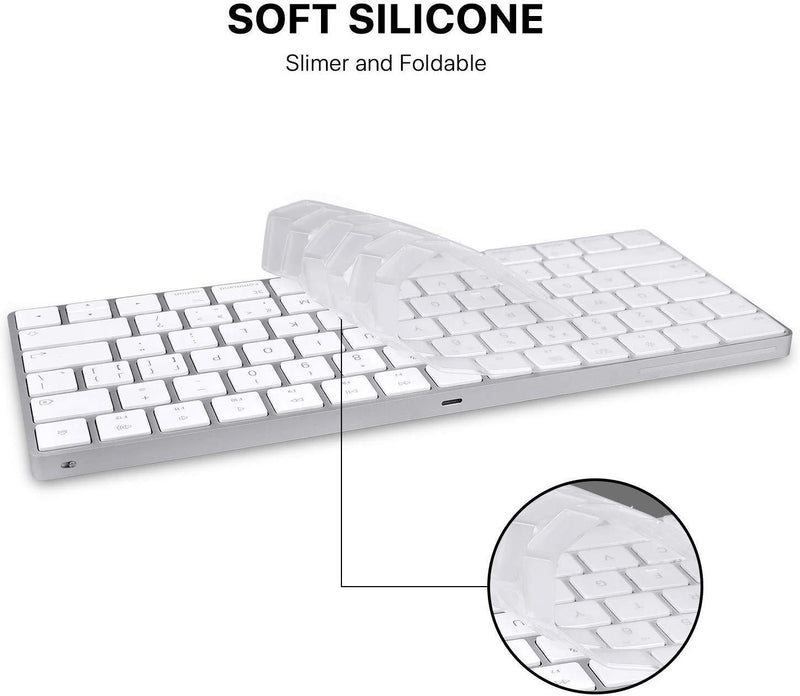 EooCoo Magic Keyboard Cover Skin Protector, Fit for iMac Magic Keyboard MLA22LL/A A1644 - Clear TPU