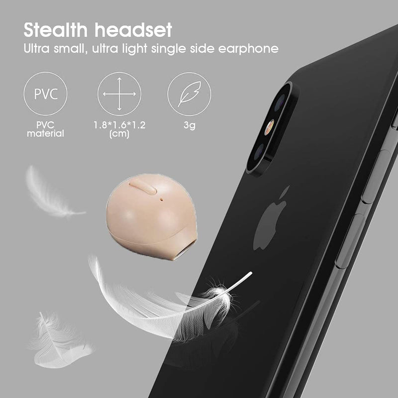 SZHTFX Bluetooth Earbud, Bluetooth5.0 Wireless Earbud Bluetooth Earpiece Car Headset with 260mAh Charging Box Enhanced Comfort - Single Earbud (Nude) nude