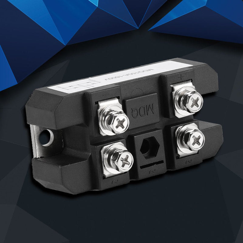 Bridge Rectifier, Black Bridge Rectifier Single Phase Diode Bridge Rectifier 150A 1600V High Power Single Phase Rectifier Bridge Module, 4 Connections