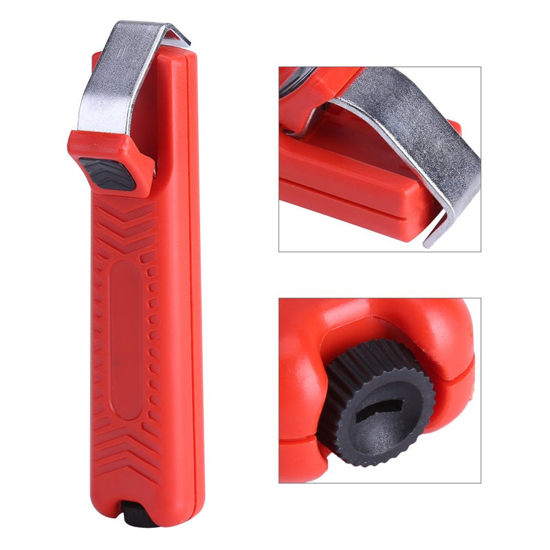 Secura Cable Stripping Knife Delaman Wire Stripper Mini Knife Stripping Cutter Plier Crimping Tool for All Standard Round Cables (8-28mm)