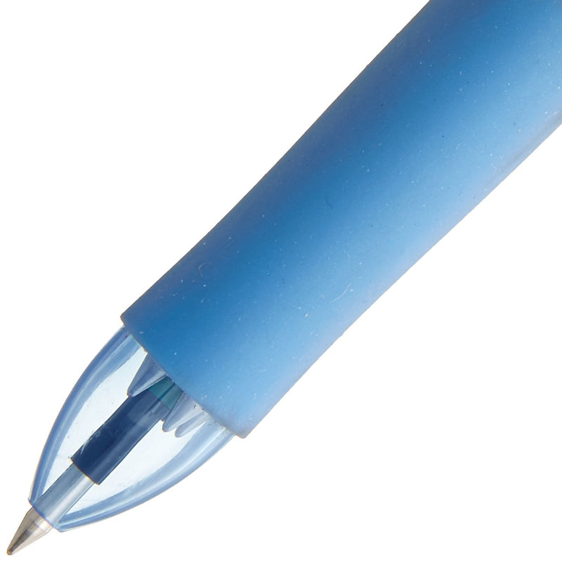 Pilot Ballpoint Pen, Frixion Ball 4, 0.5mm, Extra Fine, 4 Colors (Black, Red, Blue and Green), Light Blue (LKFB-80EF-LB)