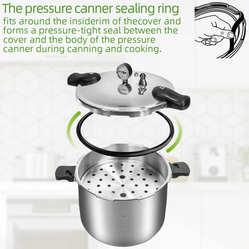 09985 Pressure Canner Sealing Ring - & Overpressure Plug for Presto 01751 01781 01745 01755 Pressure Cooker - 2 Pack