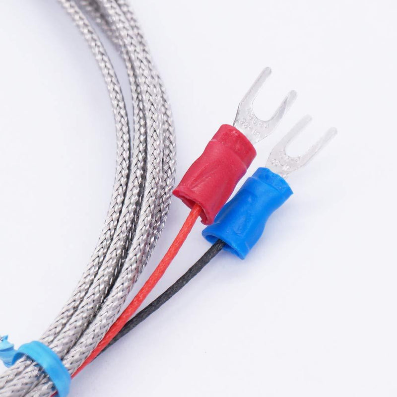 Twidec/1/4" Screw Probe Temperature Sensor K Type Thermocouple 2 Meters Cable Temperature Range: 0-600Â°C LT-104