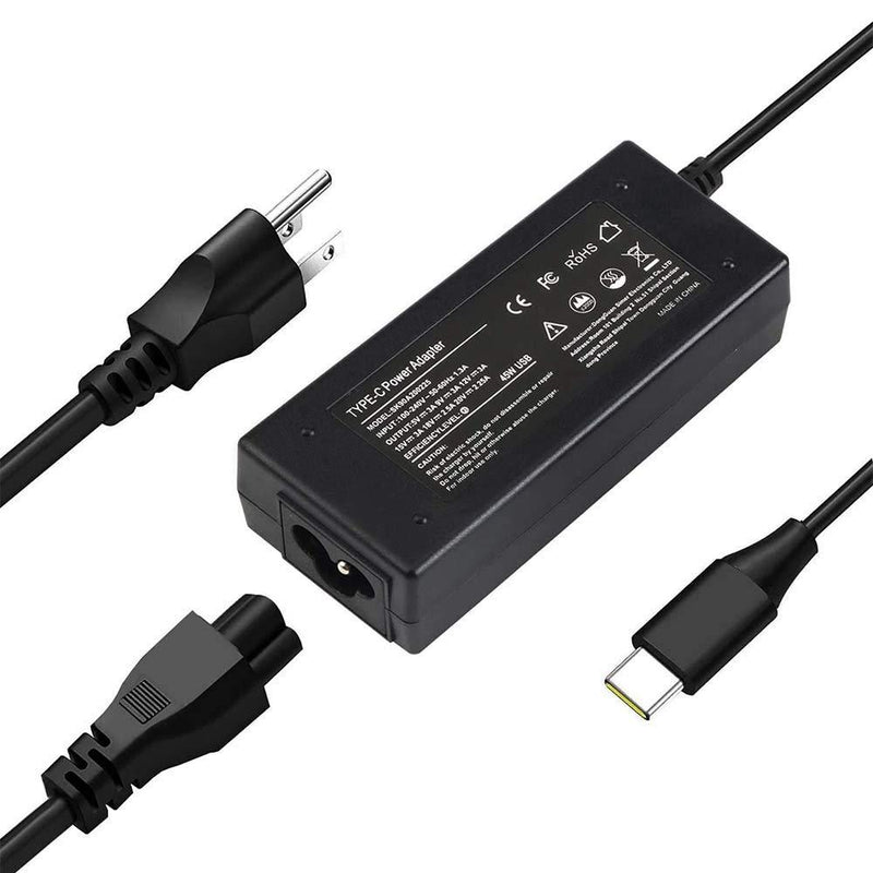 45W USB/Type C Laptop Charger Ac Adapter for HP Chromebook 14-ca051wm 14-ca052wm 14-ca061dx 11-ae051wm 11-ae001tu 11-ae027nr 844205-850 10-p010nr 12-c012dx 12-f014dx