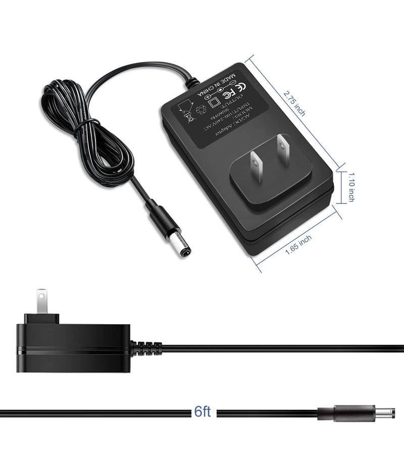 Lantisri DC 9V 2A AC Power Adapter Charger Cord for LeapPad 2, LeapPad 1 Tablets, LeapsterGS Explorer, Leapster Explorer and Leapster2-6.6ft Cable