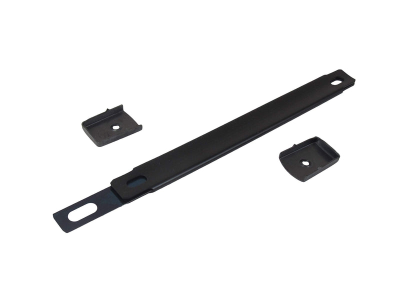 Reliable Hardware Company RH-0585BK-A Cabinet Small Strap Handle with Black End Caps