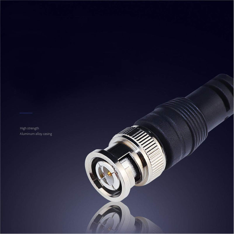 BNC RG-59/U Cable 15Ft - BNC Male to Male Extension Connector Adapter RF Professional RG-59/U Grade Coaxial Wire Cord Cable Jack Plug for Video Security Camera CCTV Systems, Oscilloscope (15Ft)