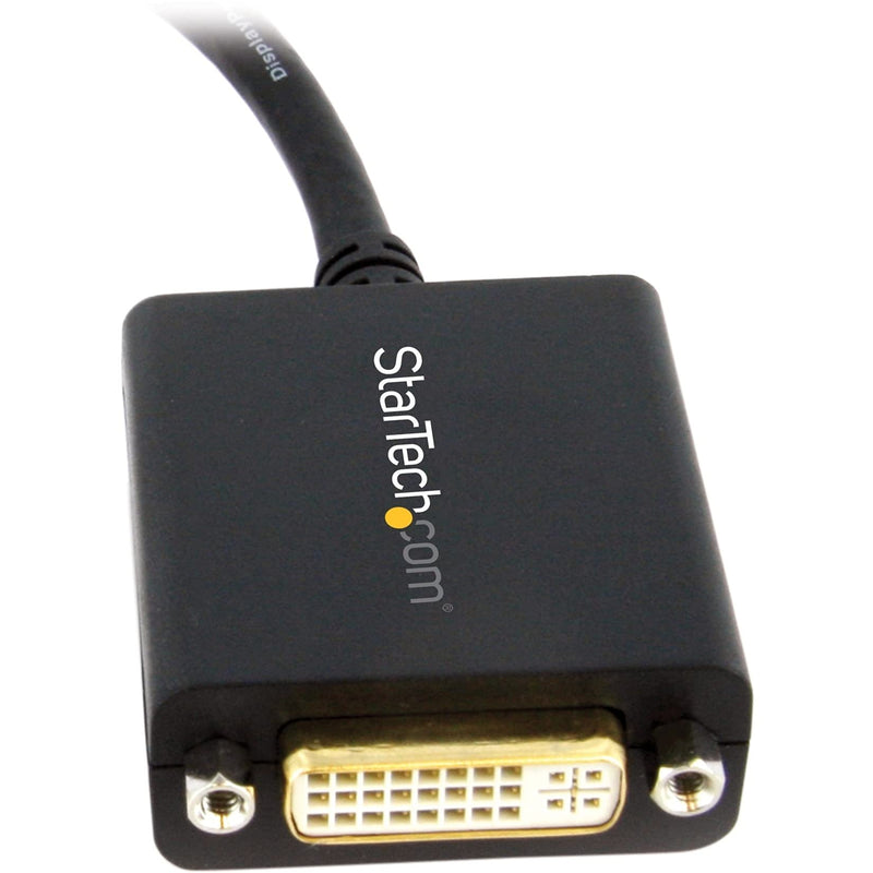 StarTech.com DisplayPort to DVI Adapter - DisplayPort to DVI-D Adapter Video Converter 1080p - DP 1.2 to DVI Monitor/Display Cable Adapter Dongle - DP to DVI Adapter - Latching DP Connector (DP2DVI2)