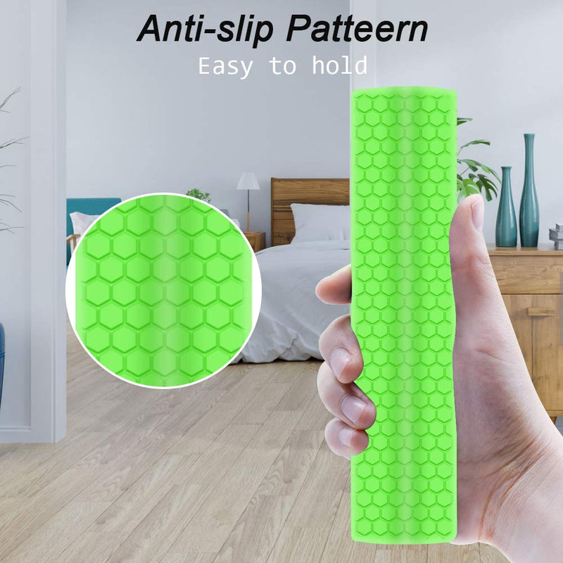 Silicone Protective Case Compatiable for NVIDIA Shield TV Pro/4K HDR Remote Controller,Remote Case Holder Protetcor Skin for NVIDIA Shield Remote,Shockproof Remote Battery Bumper Back Cover-Glowgreen Glow Green