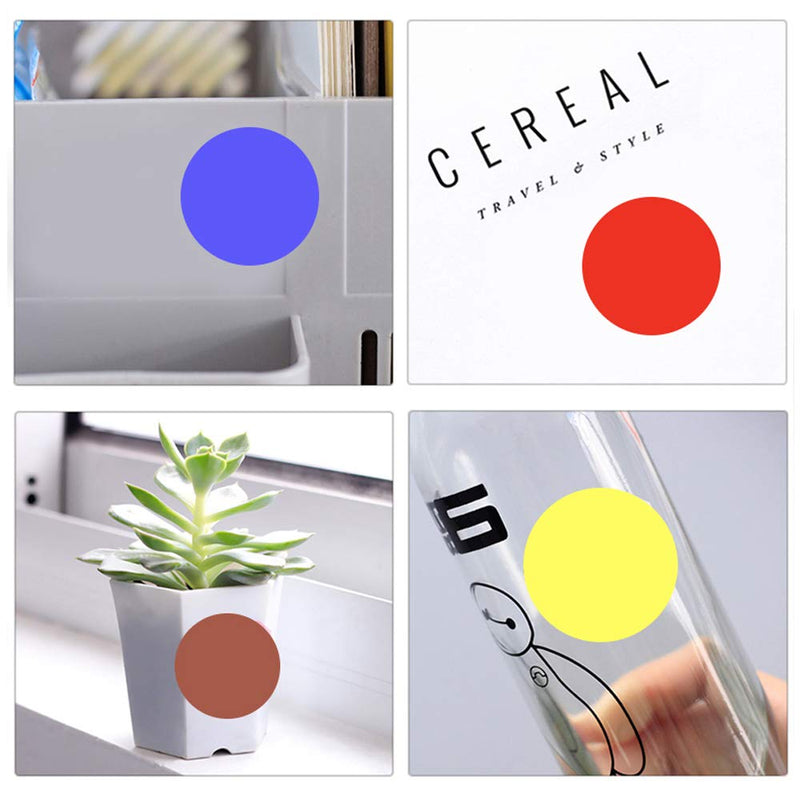 2800 pcs 3/4" Round Coding Circle Dot Labels, SourceTon 20 Colors Neon Color Coding Dots Round Stickers