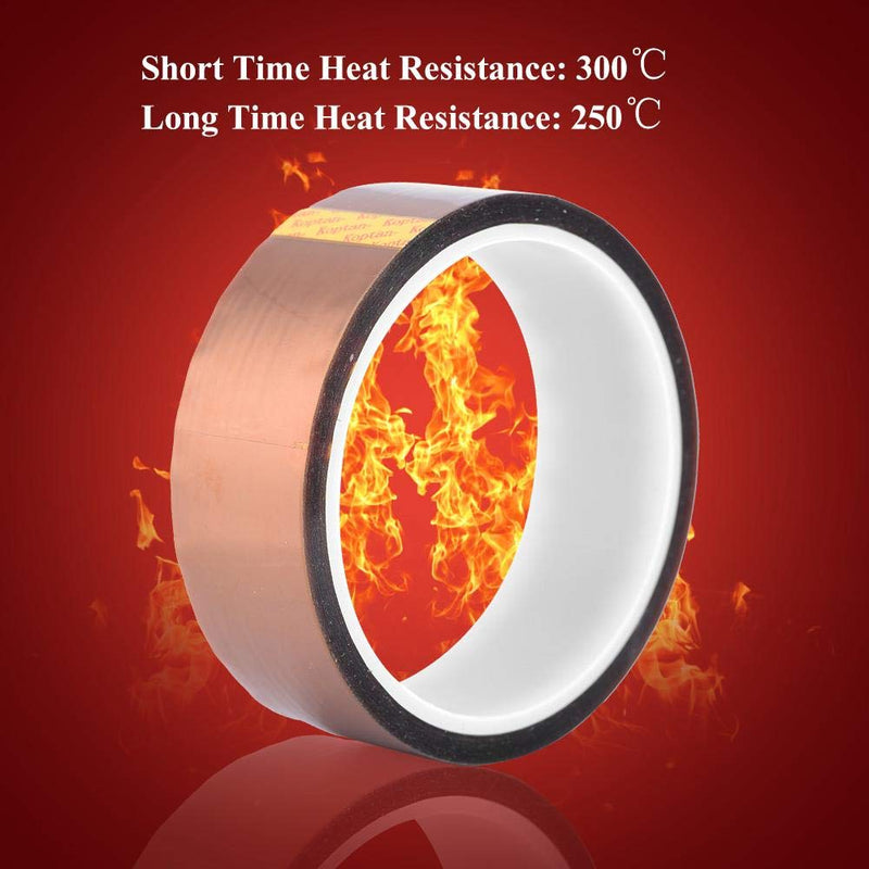 Heat Resistant Tape, 250-300 Degree High Temperature Insulation Tape 33m High Insulation Heat Adhesive Tape