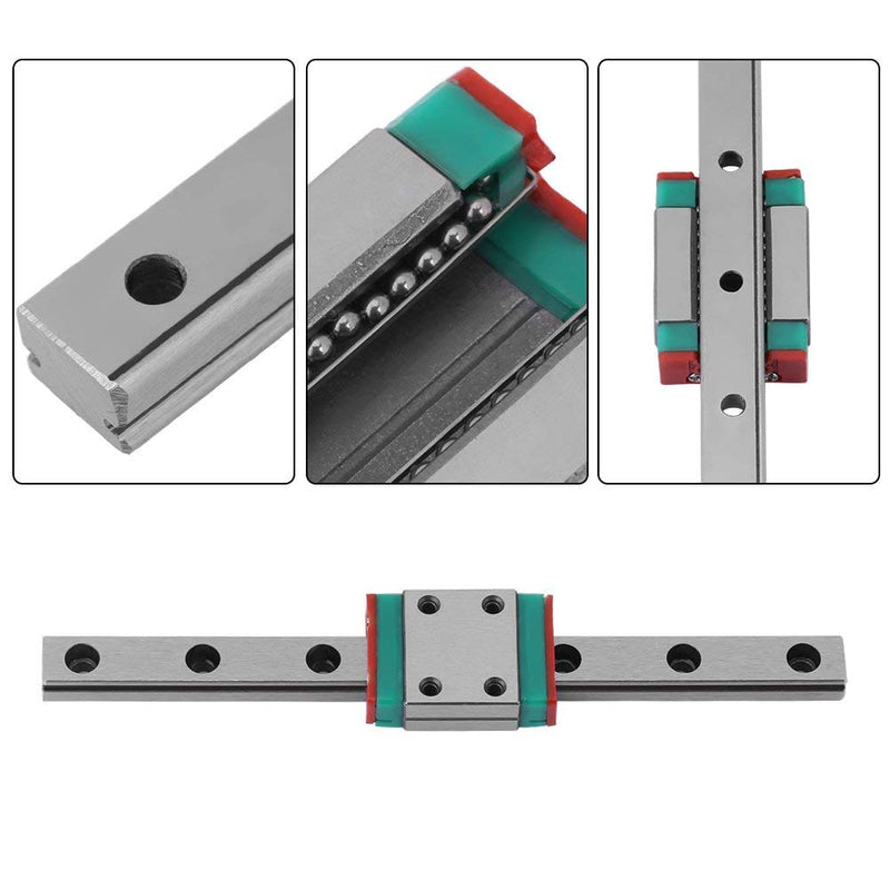 Linear Sliding Guideway, 1pc LML7B Portable High Precision Miniature Linear Sliding Rail Guide Block for 3D Printer and CNC Machine (100mm)